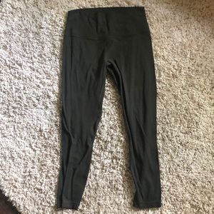 dark olive lululemon align pants 25”